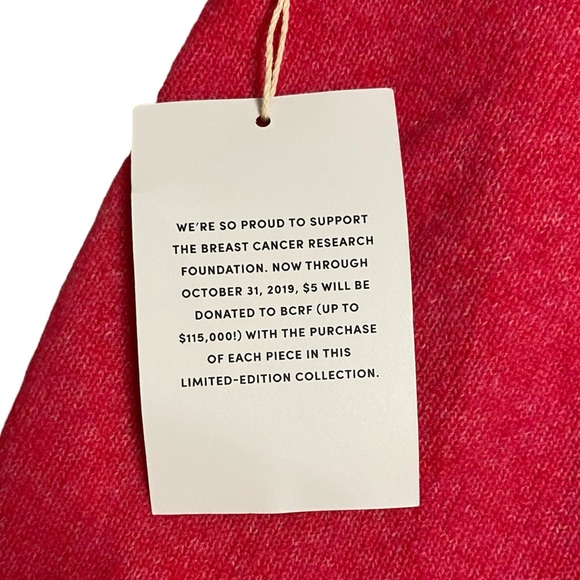 LOFT Hot Pink Open Back Faux Wrap Limited Edition Long Sleeve Sweater - Picture 5 of 6